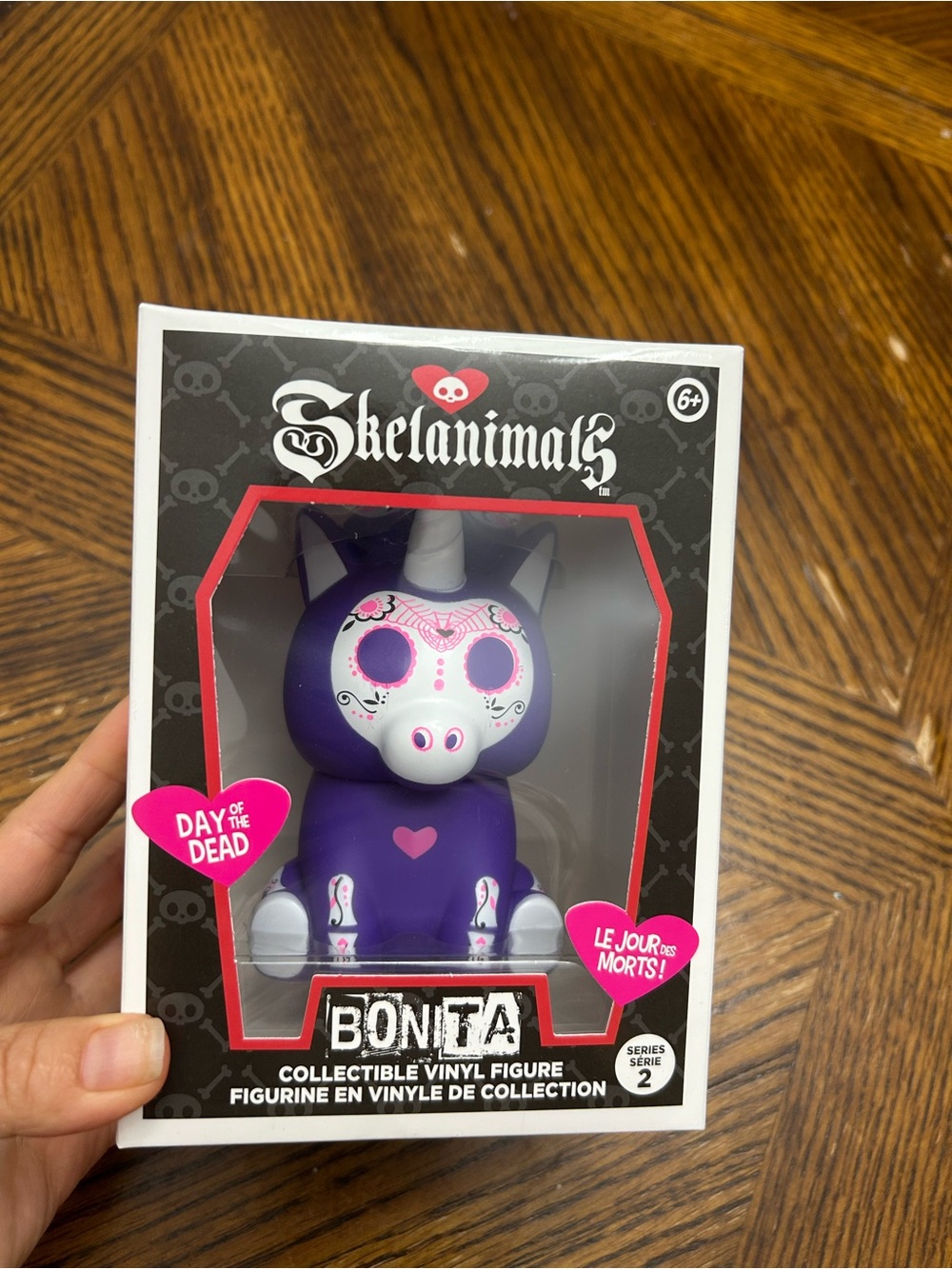 Skelanimals Bonita Purple Day of the Dead Collectible Vinyl Figure
